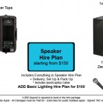 Speaker Hire Plan