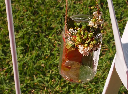 hanging flower jar